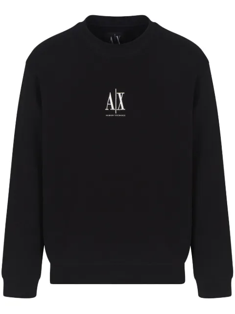 Armani Exchange sudadera con logo bordado