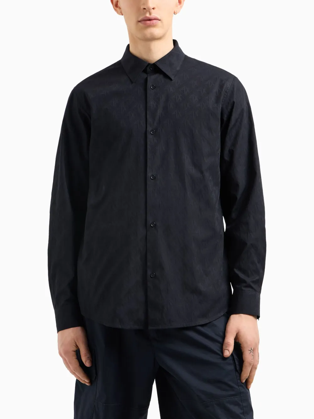 Armani Exchange cotton shirt - Blauw