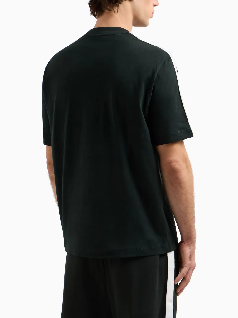 Armani Exchange T-shirt met logo-tape Groen