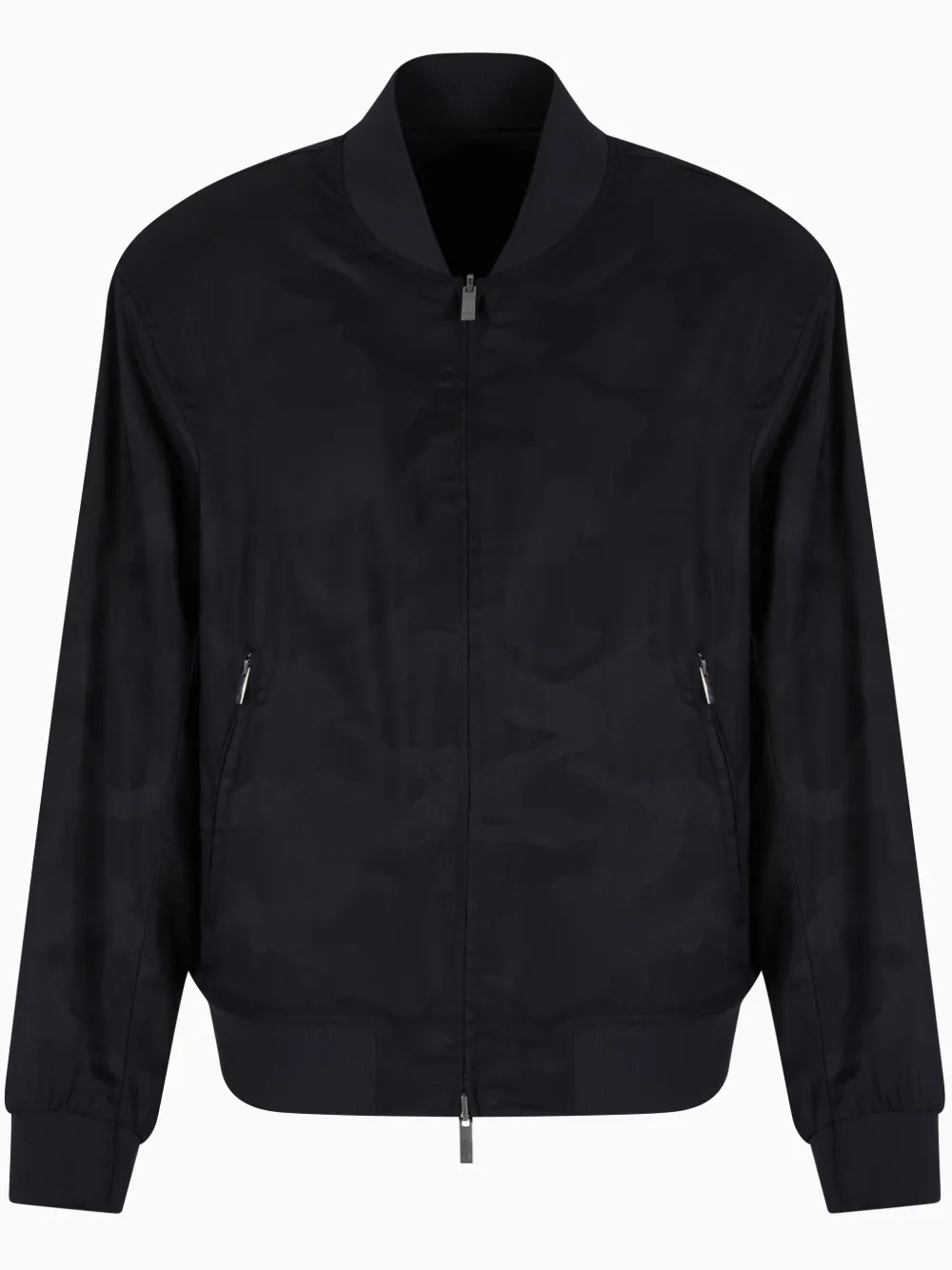 Armani Exchange ジップアップ ボンバージャケット - ブラック Armani Exchange ジップアップ ボンバージャケット - ブラック