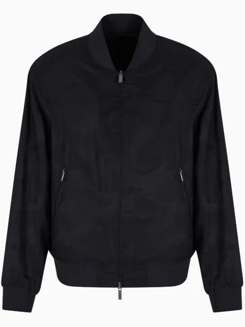 Armani Exchange chamarra bomber con cierre