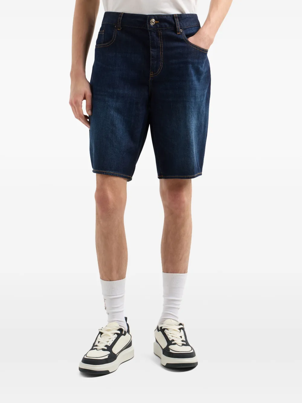 Armani Exchange Cropped jeans - Blauw