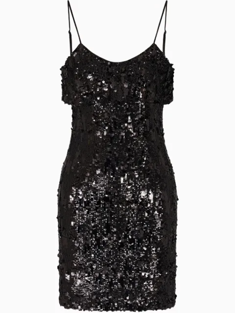Armani Exchange sequinned sleeveless dress 