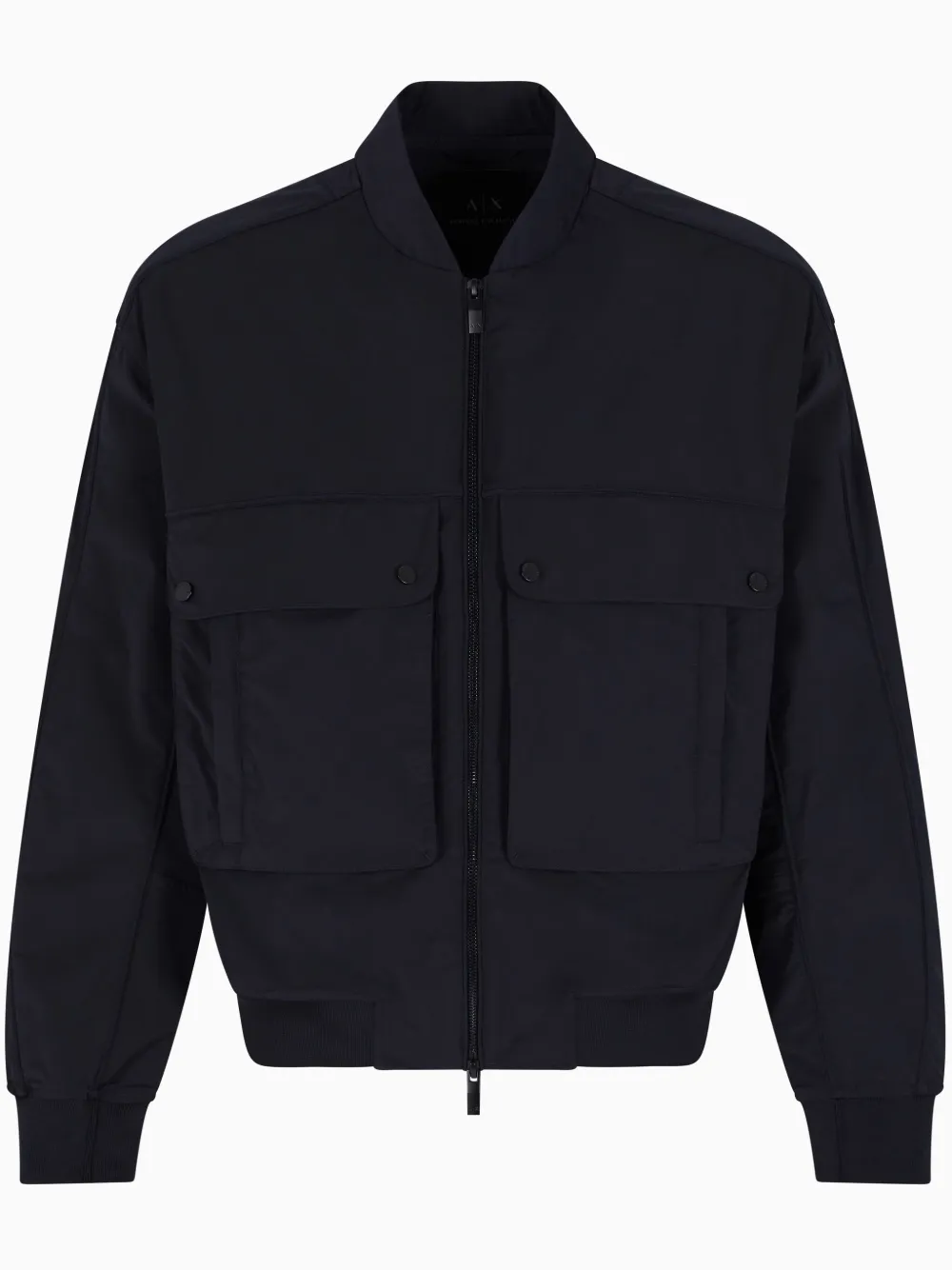 Armani Exchange ジップアップ ボンバージャケット - ブラック Armani Exchange ジップアップ ボンバージャケット - ブラック