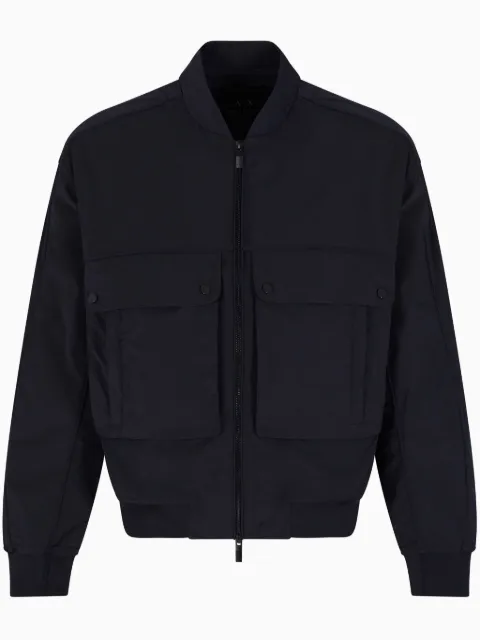 Armani Exchange chamarra bomber con cierre