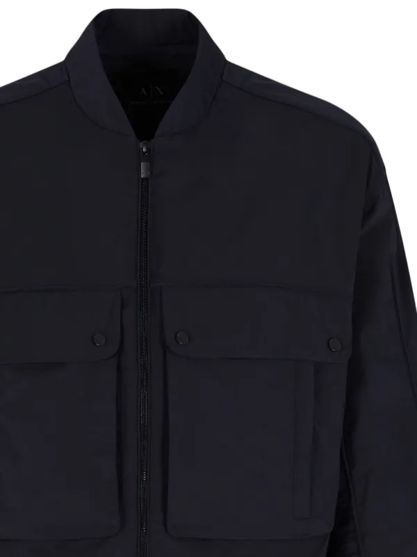 Armani Exchange zip-up Bomber Jacket | Black | FARFETCH