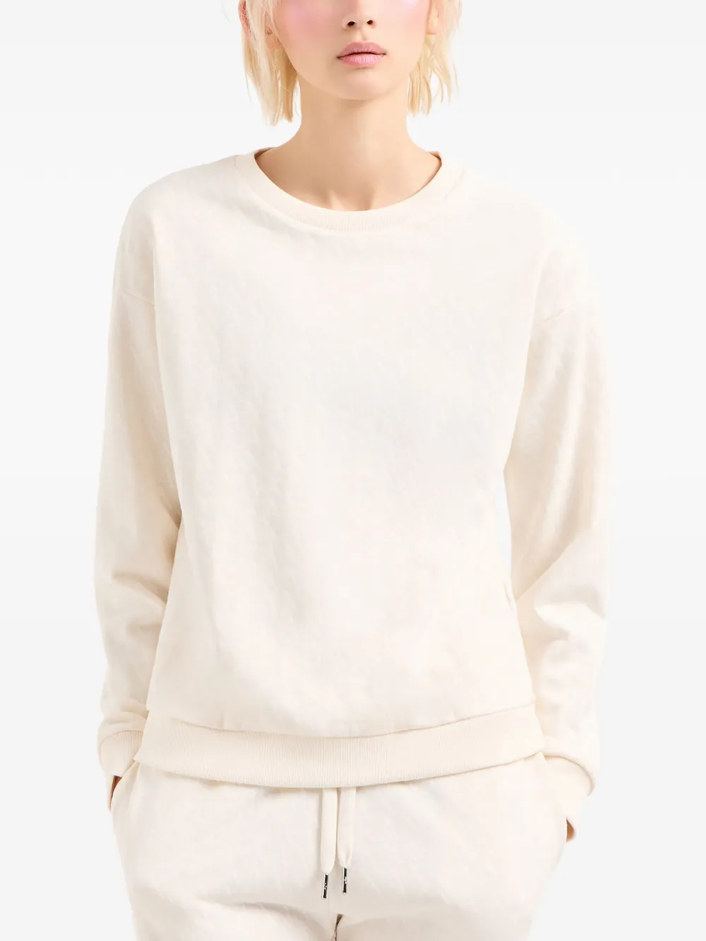 Armani Exchange monogram-print sweatshirt | Sweaters | Image 2