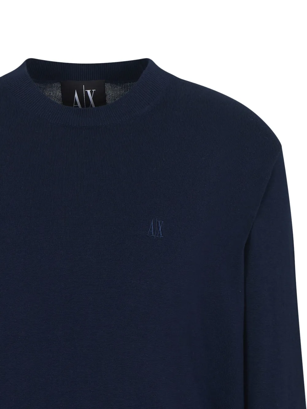 Armani Exchange Trui met geborduurd logo - Blauw