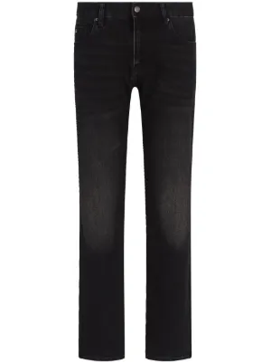 AMIRI mid-rise straight-leg Jeans | Black | FARFETCH ZA