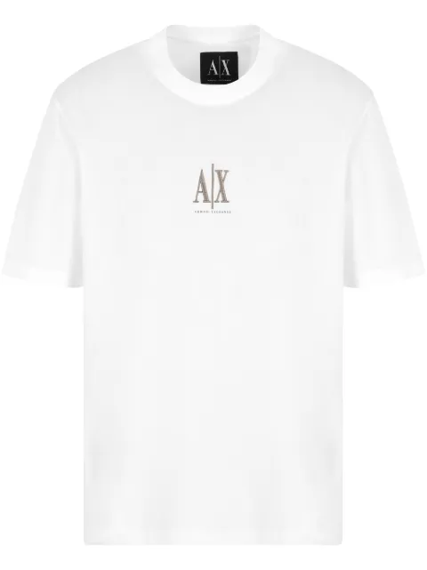 Armani Exchange playera con logo bordado