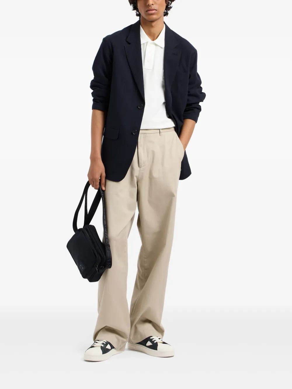 Armani Exchange Katoenen poloshirt - Wit