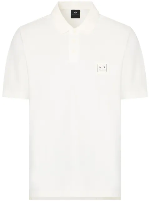 Armani Exchange playera tipo polo en algodón