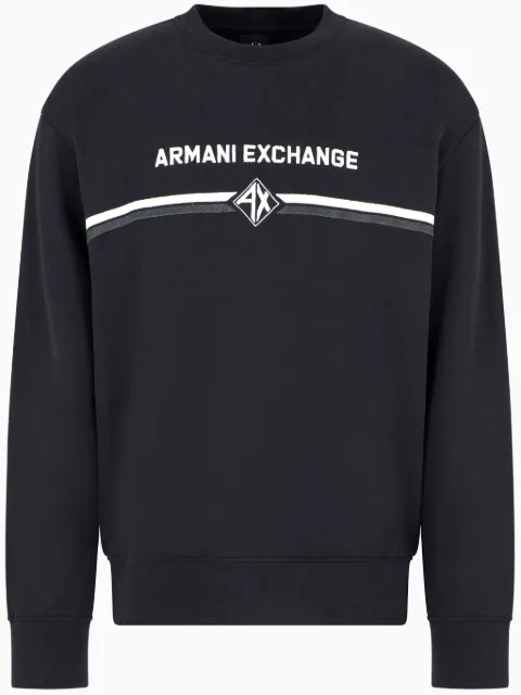 Armani Exchange logo-print crew-neck sweatshirt