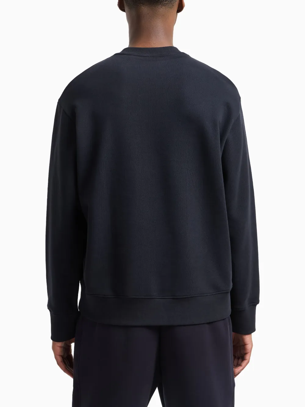 Armani Exchange Sweater met logoprint Blauw