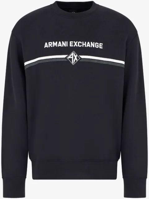 Armani Exchange logo-print crew-neck sweatshirt