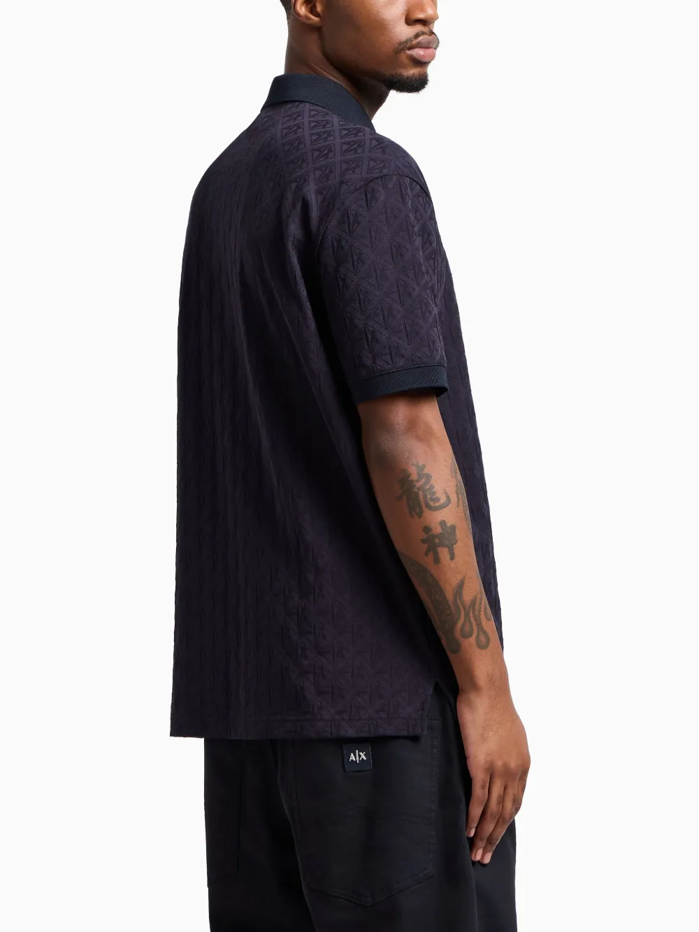 Armani Exchange Katoenen poloshirt Blauw