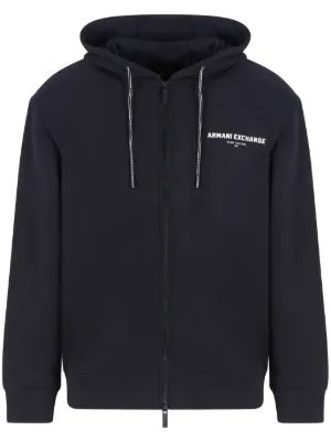ARMANI EXCHAGE ジップアップパーカー　ブラック　黒 Armani Exchange zip-up Hoodie | Black | FARFETCH