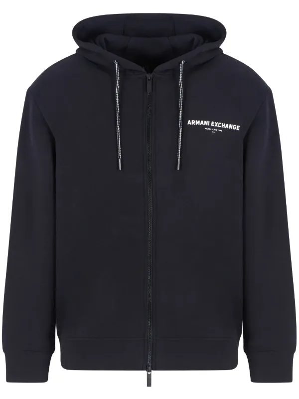 Armani Exchange ジップアップ パーカー | ブルー | FARFETCH JP