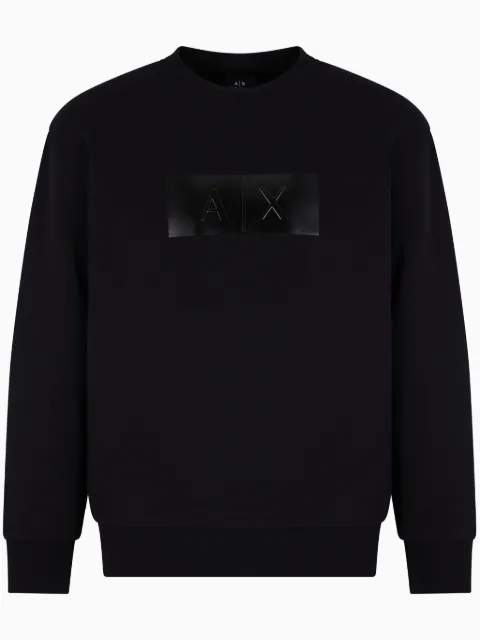 Armani Exchange logo-patch hoodie