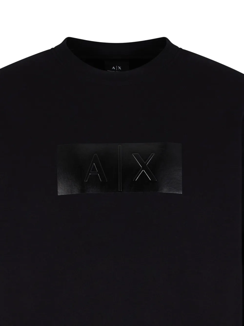 Armani Exchange Hoodie met logopatch Zwart