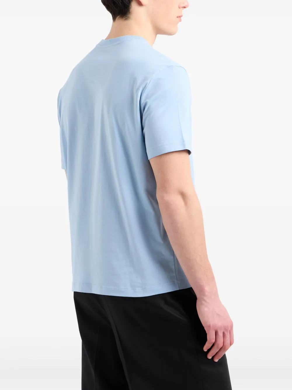 Armani Exchange Katoenen T-shirt Blauw