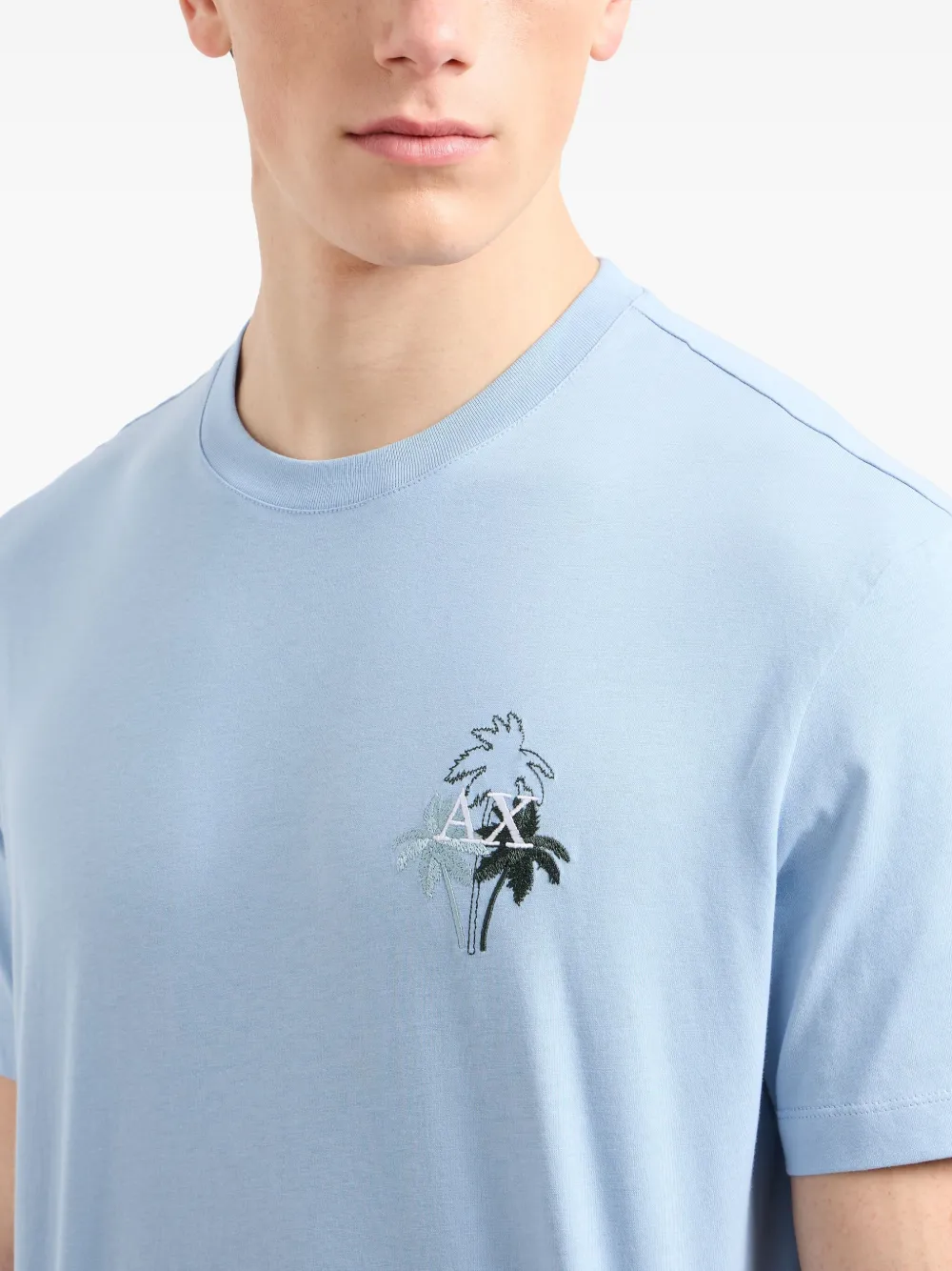 Armani Exchange Katoenen T-shirt Blauw