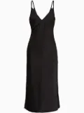 Armani Exchange v-neck slip dress - Black