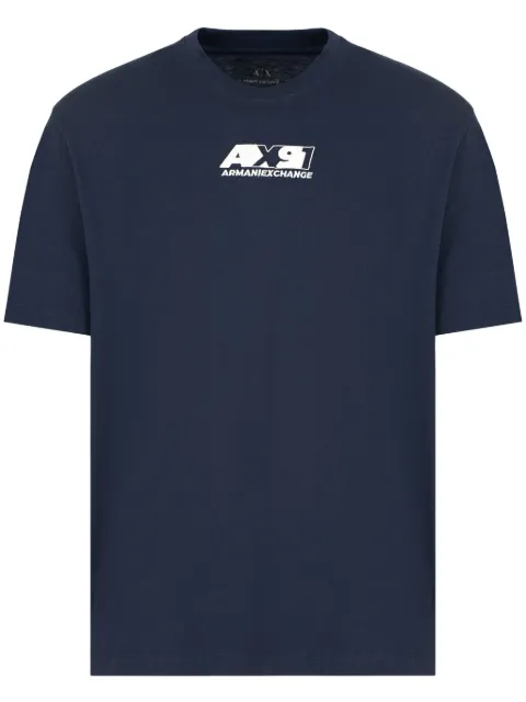 Armani Exchange logo-embroidered T-shirt