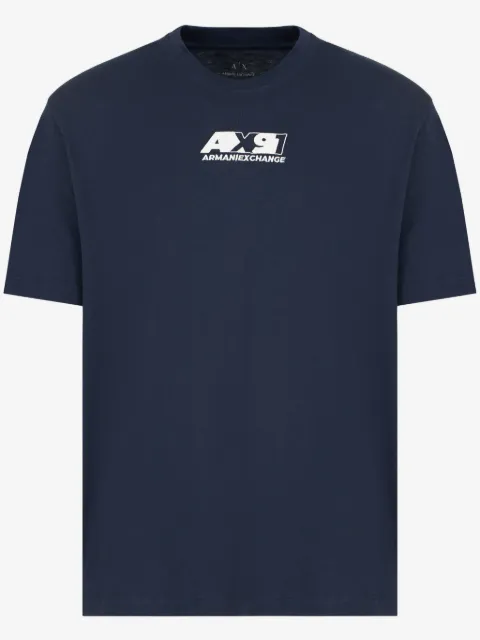 Armani Exchange logo-embroidered T-shirt