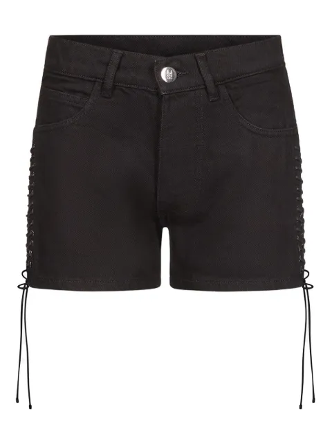 Ludovic de Saint Sernin lace-up denim shorts