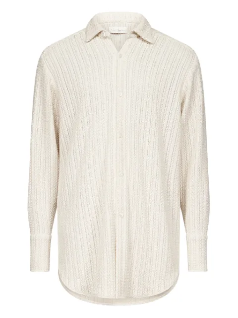 Ludovic de Saint Sernin camisa con diseño trenzado