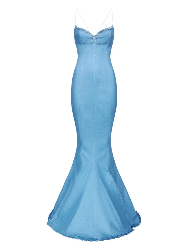 Ludovic De Saint Sernin Denim Dress | Blue | FARFETCH