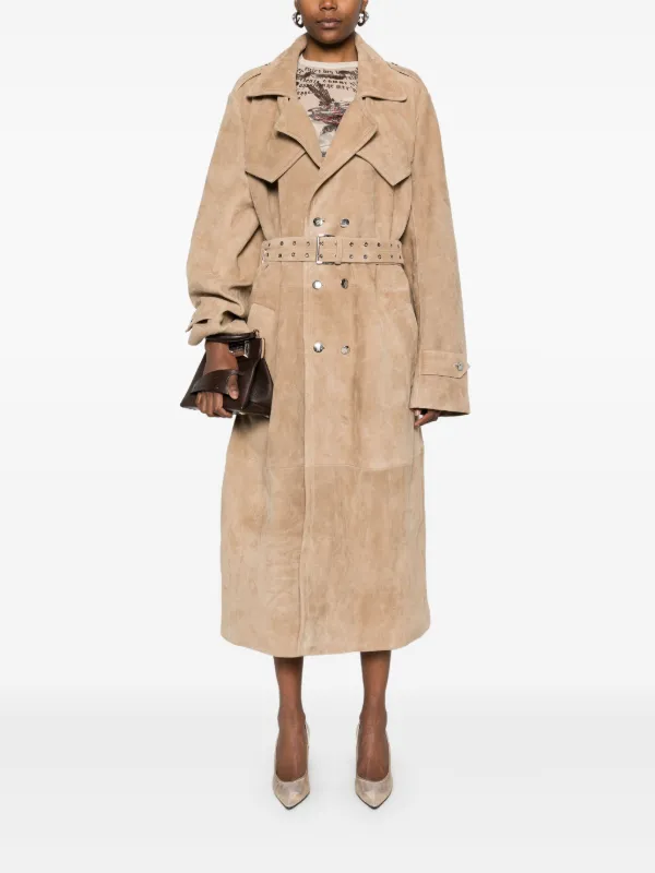 Ludovic De Saint Sernin Amanda Trench Coat | Brown | FARFETCH AO