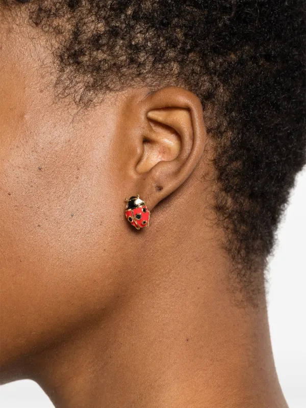 Vivienne Westwood Orbプレート ピアス | ゴールドトーン | FARFETCH JP