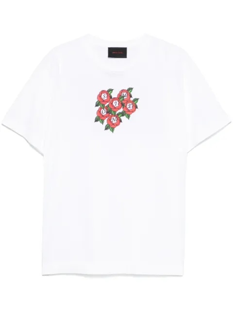 Simone Rocha rose-print T-shirt 
