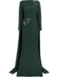 Safiyaa caped dress - Green