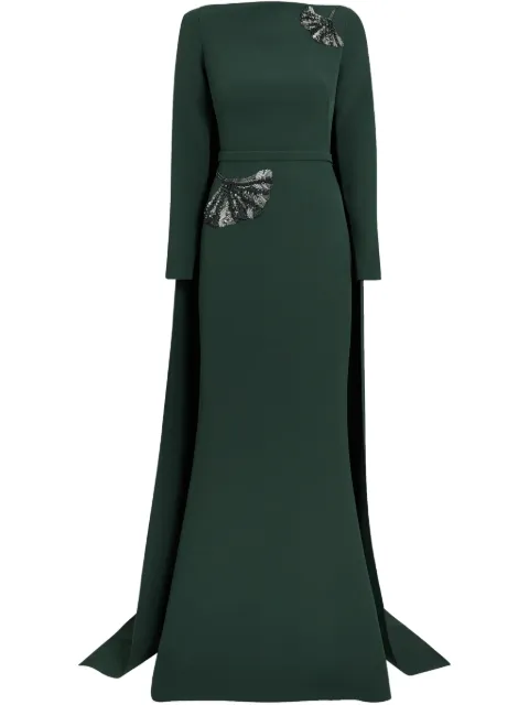 Safiyaa caped dress
