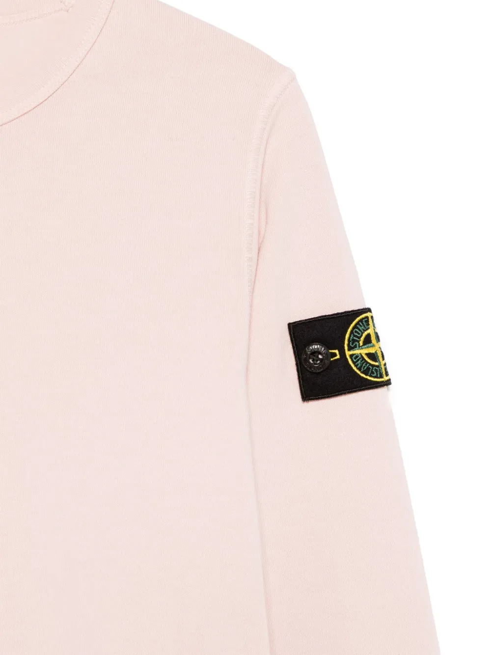 Stone Island Junior Sweater met Compass-logopatch Roze