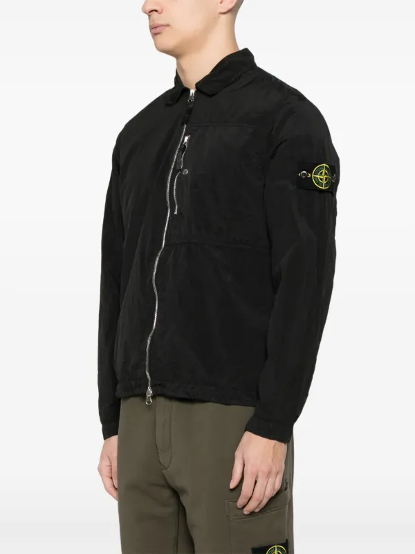 Stone Island コンパスバッジ ジャケット | ブラック | FARFETCH JP