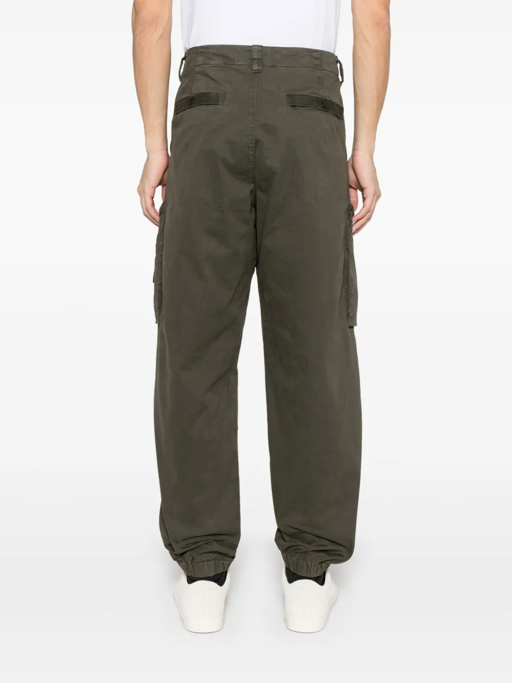 Stone Island Broek met toelopende pijpen Groen