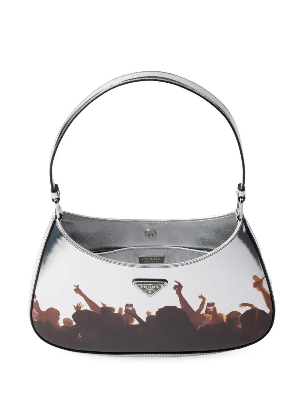 Prada Cleo schoudertas Grijs