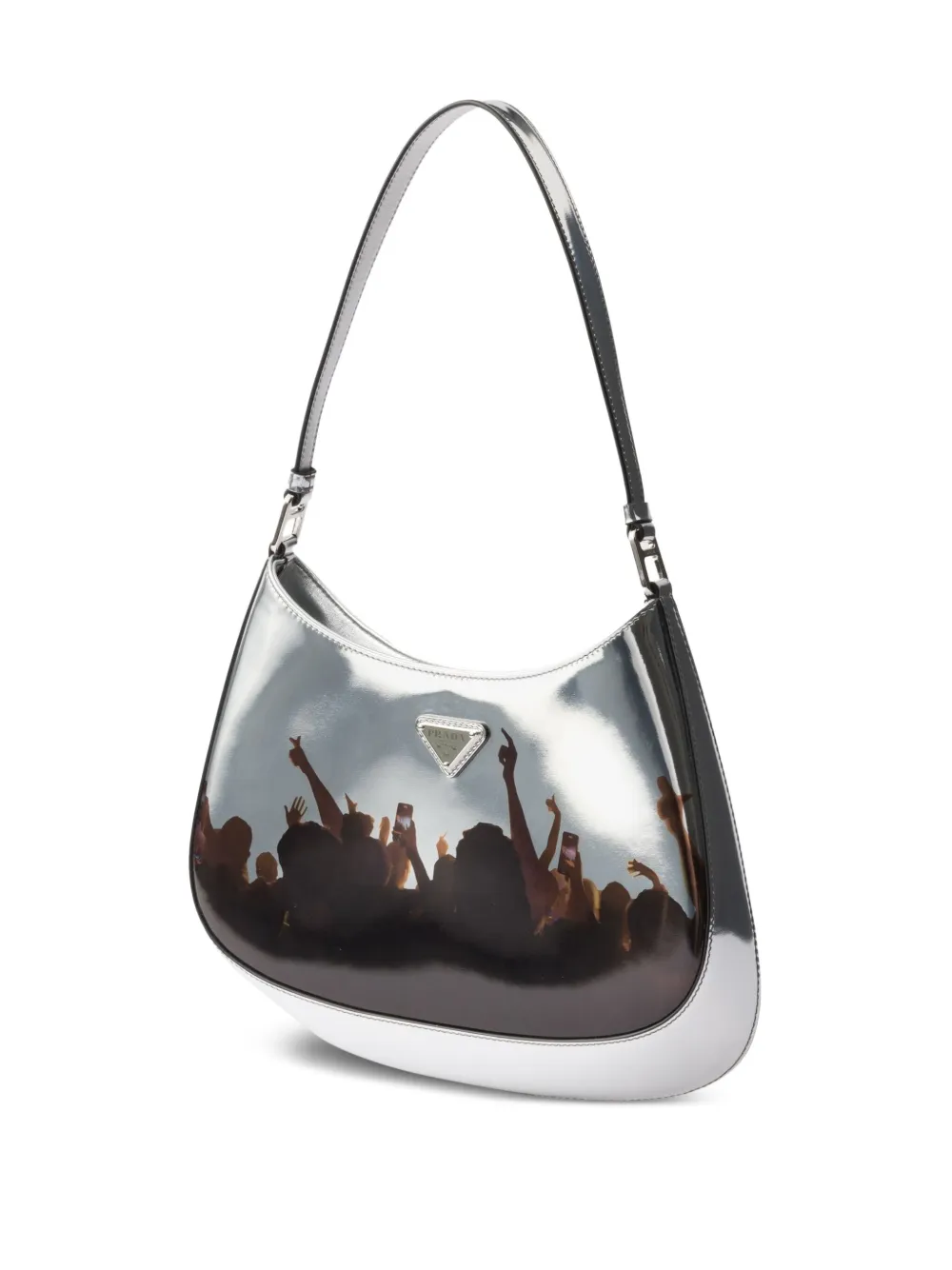 Prada Cleo schoudertas Grijs