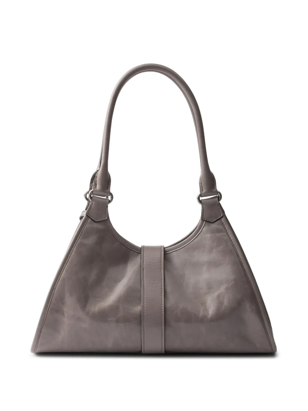 Prada Medium leren shopper - Grijs