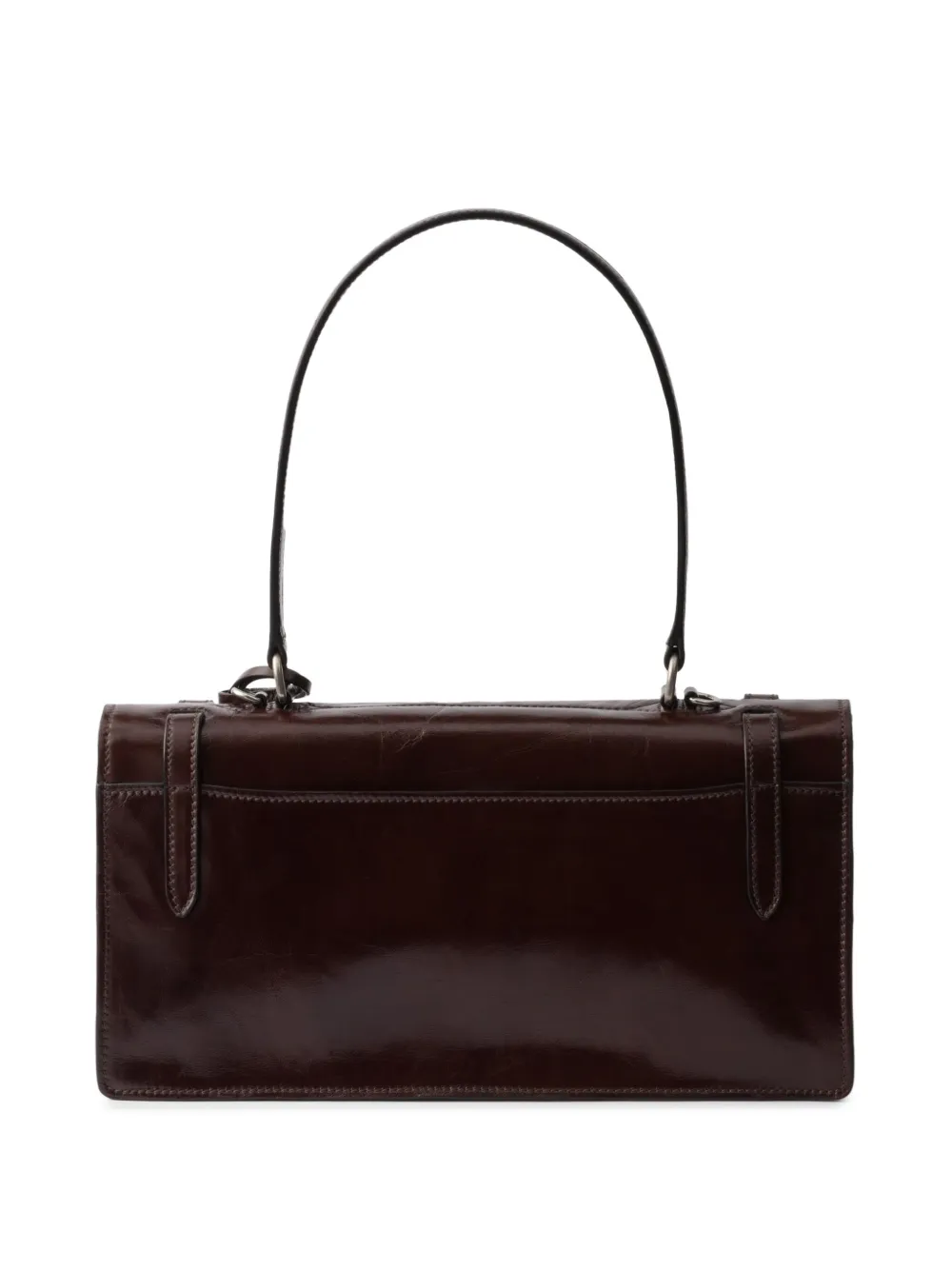 Prada Medium leren shopper - Bruin