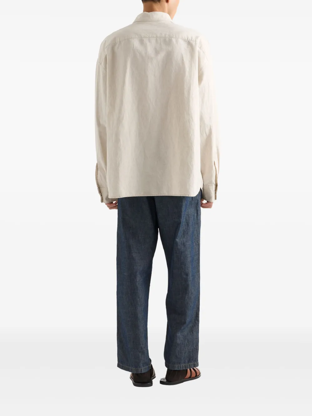 Prada Chambray overhemd Beige