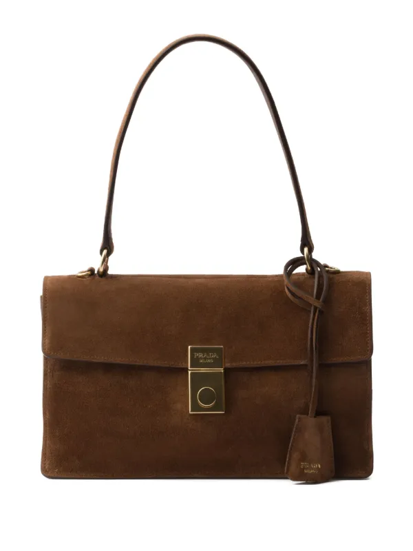 Prada スエードショルダーバッグ | ブラウン | FARFETCH JP Prada スエードショルダーバッグ | ブラウン | FARFETCH JP