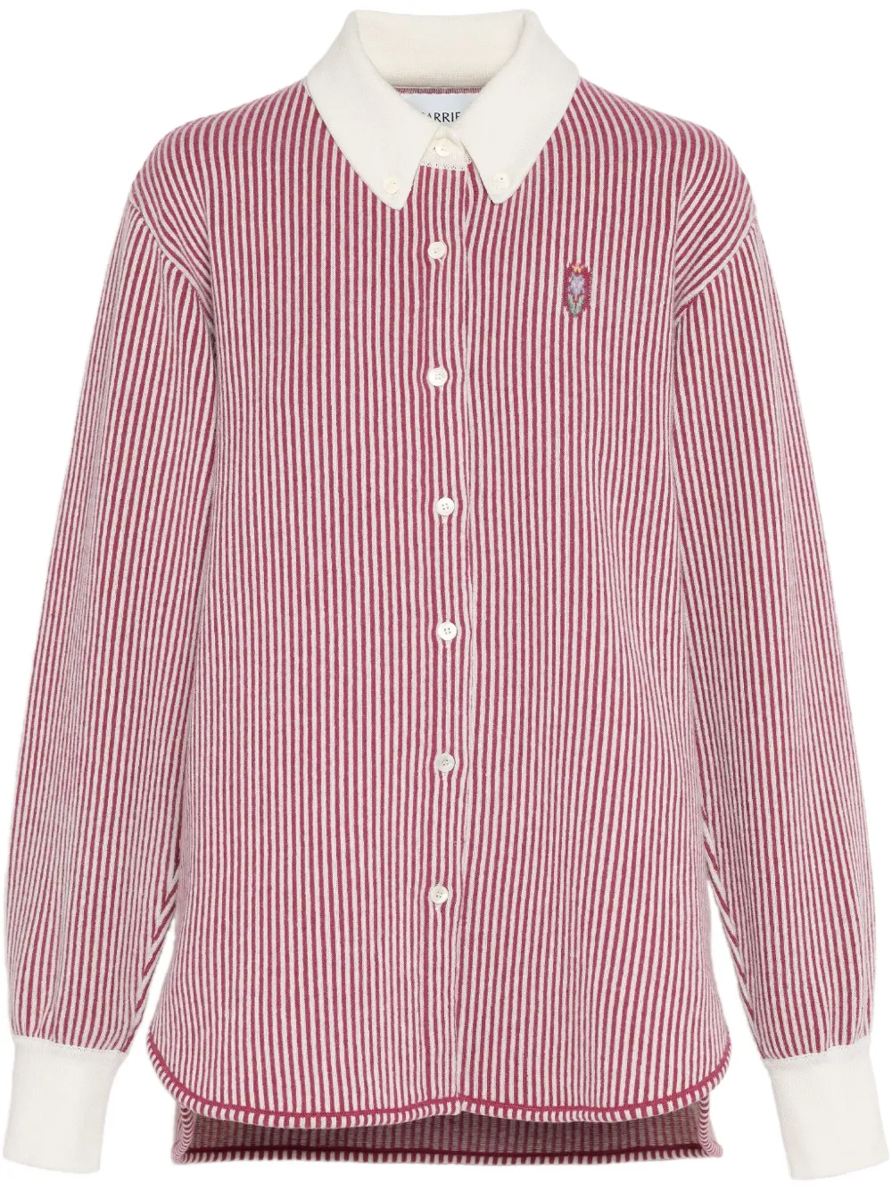 Barrie camisa con rayas estampadas | rojo | Image 1