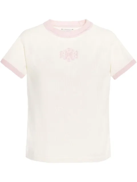 Barrie logo-embellished cashmere  T-shirt