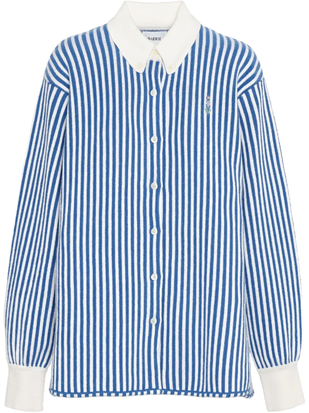 Barrie camisa con rayas estampadas | azul | Image 1