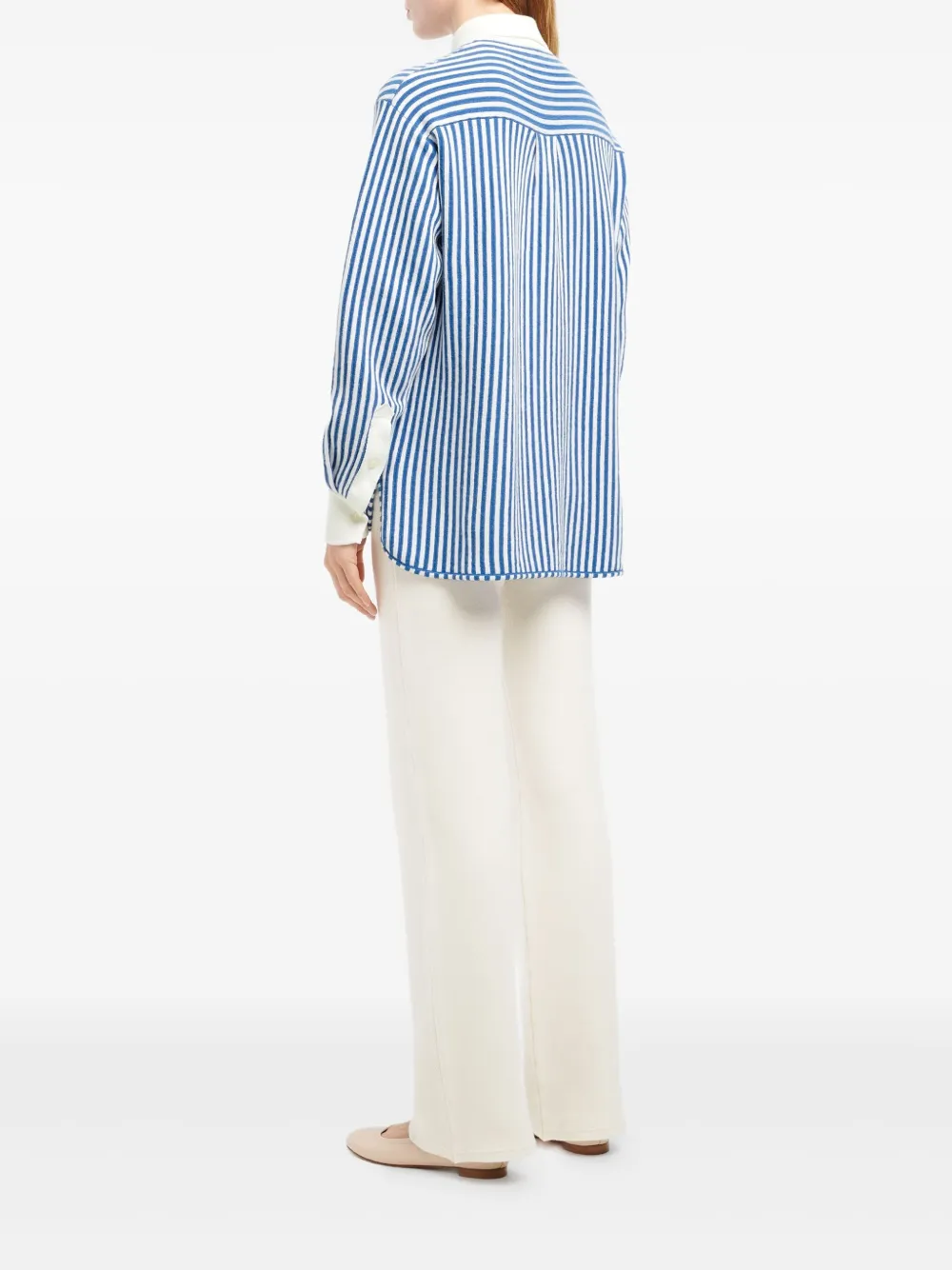 Barrie Gestreept blouse Blauw